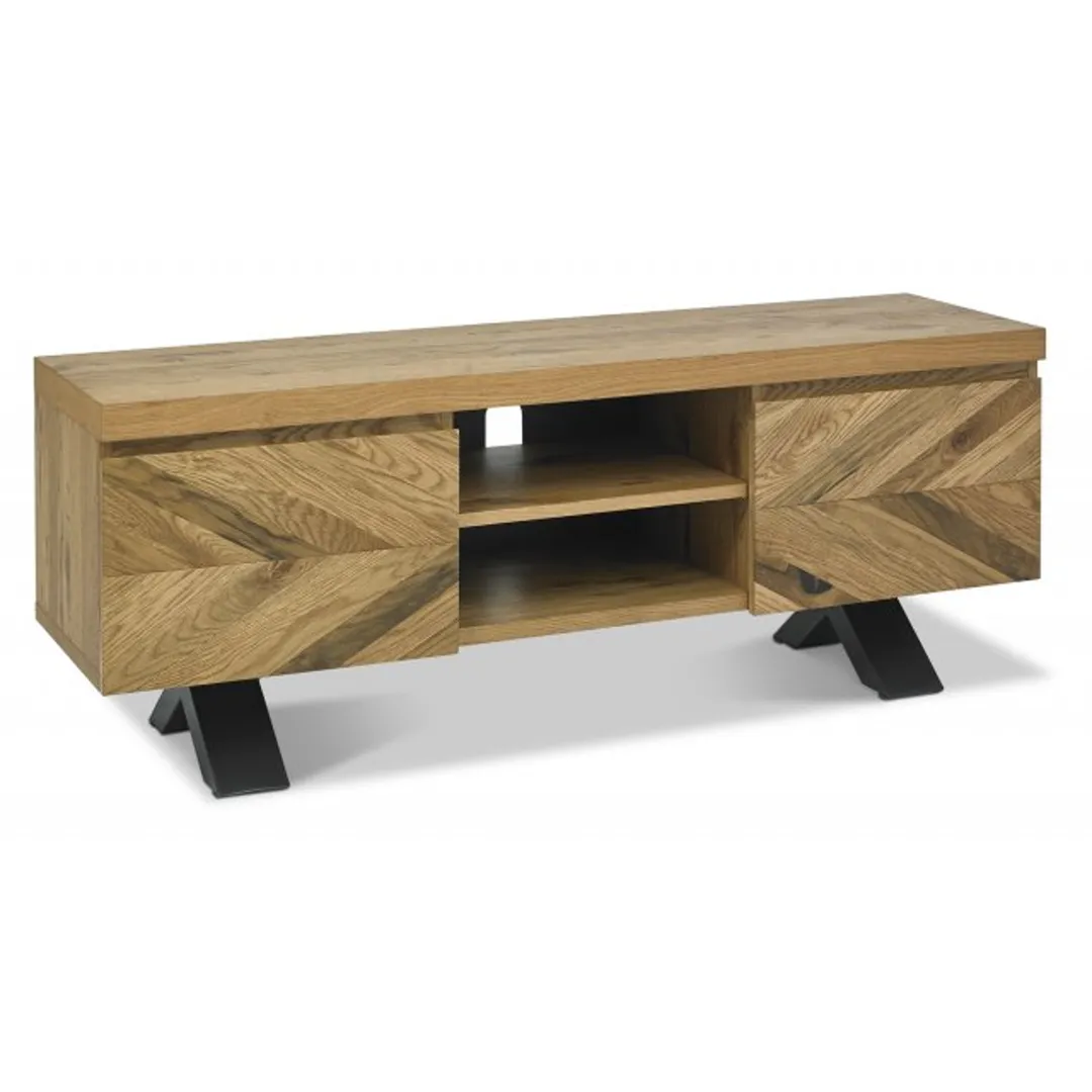 Ellipse Rustic Oak Entertainment Unit