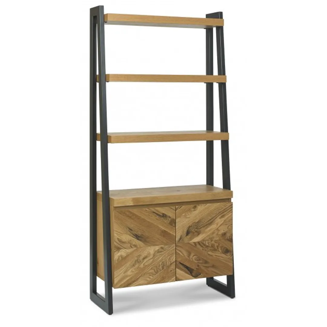 Ellipse Rustic Oak Open Display Unit