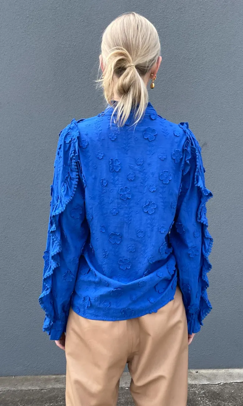 Fabienne Chapot Electric Blue Blouse