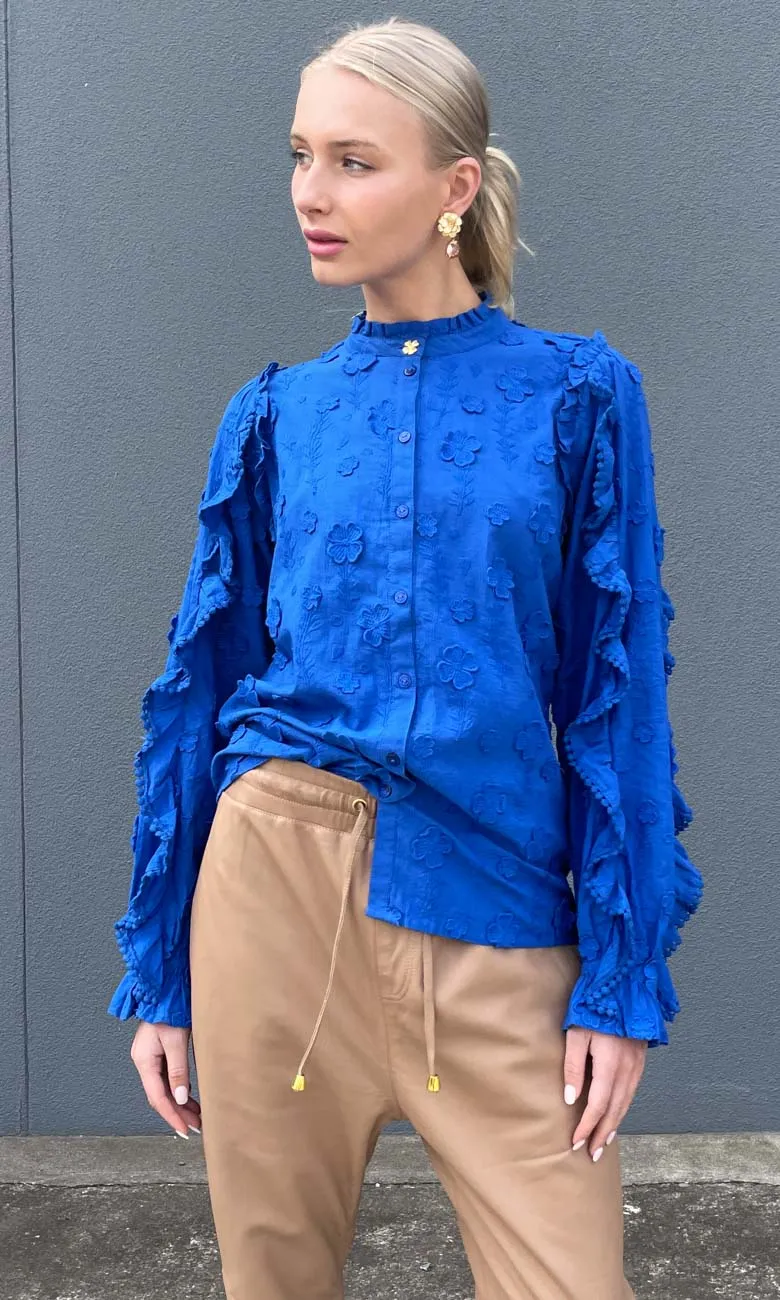 Fabienne Chapot Electric Blue Blouse