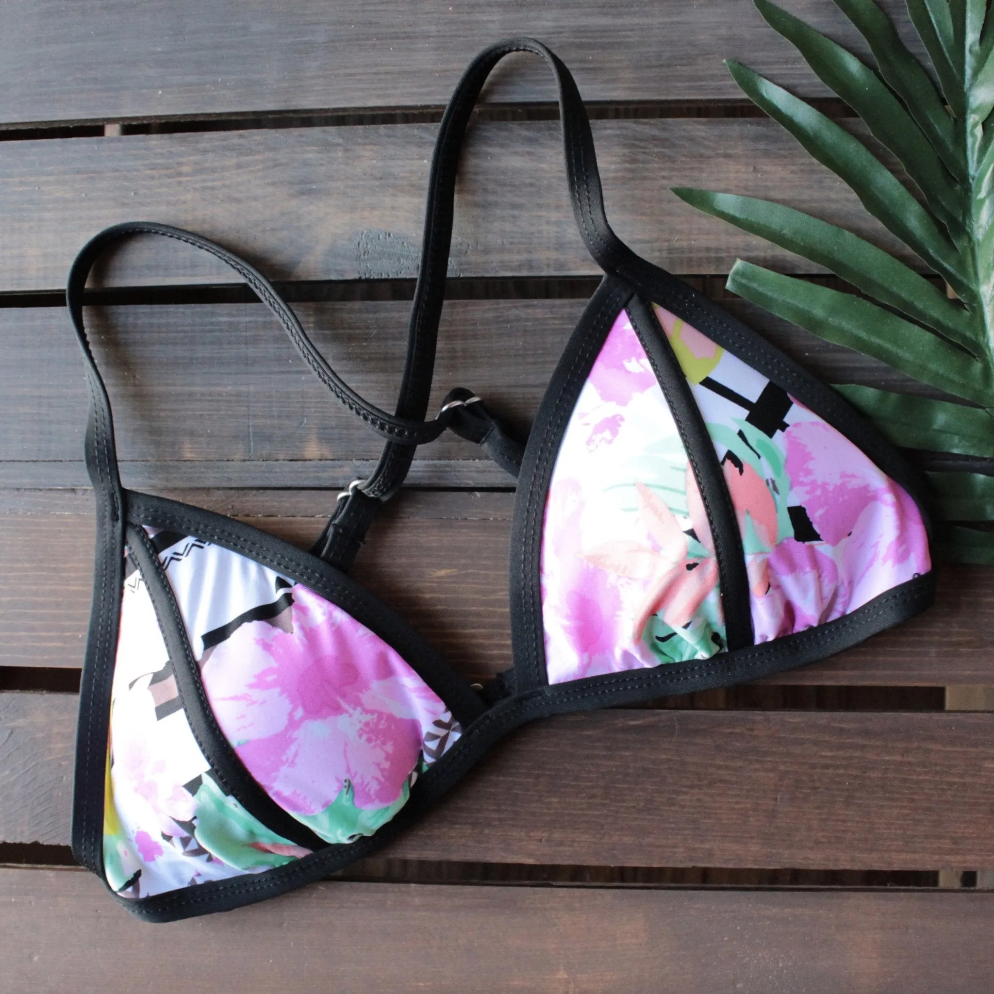 Final Sale - Bikini Lab - It Takes Hue Triangle Bikini Top