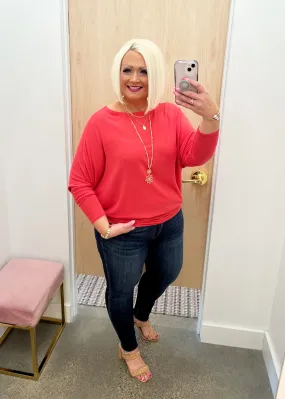 FINAL SALE - Crepe Basic Dolman Tops - 4 Colors!