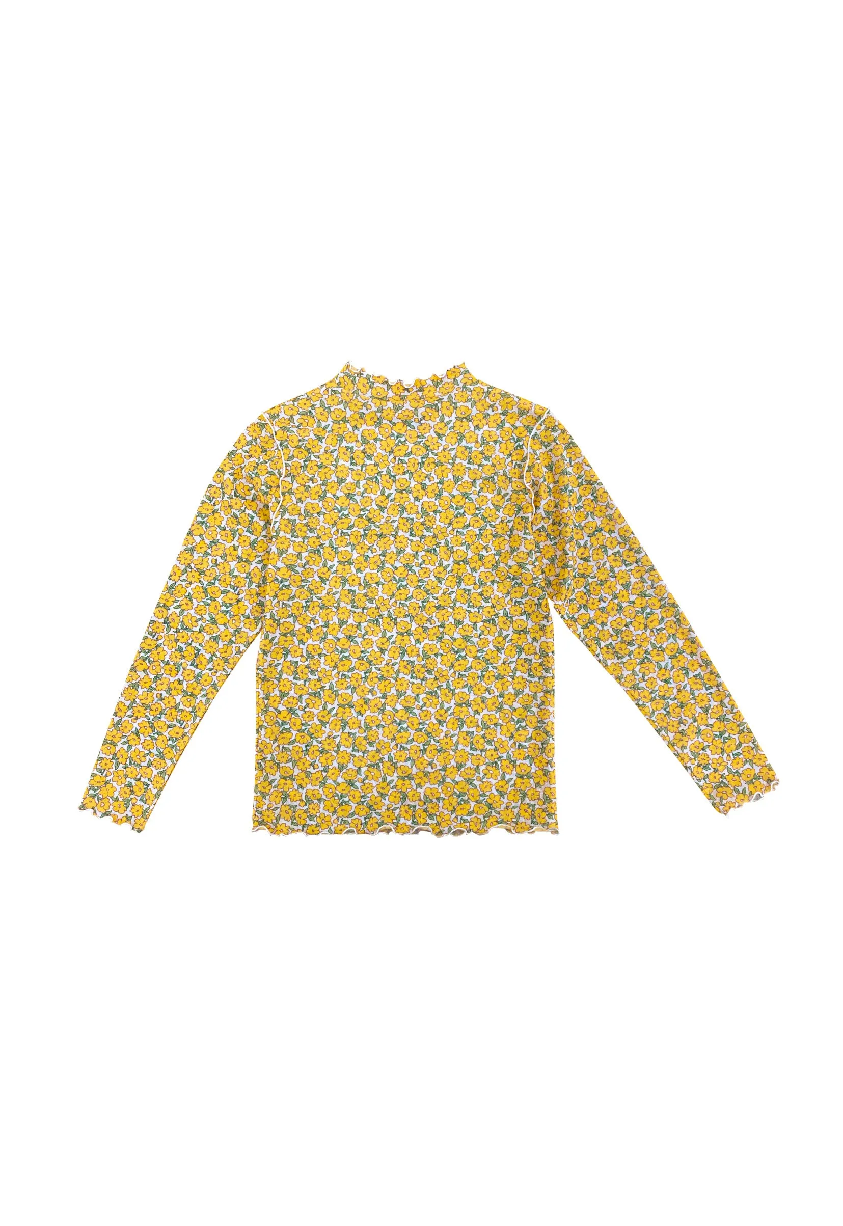 Flower see-through tops (Yellow)