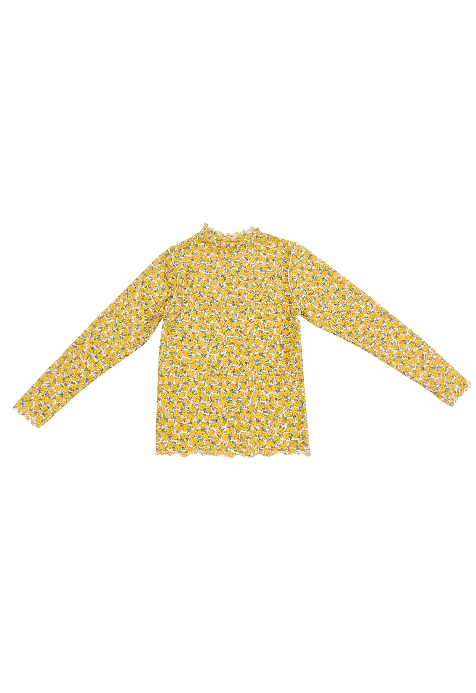 Flower see-through tops (Yellow)