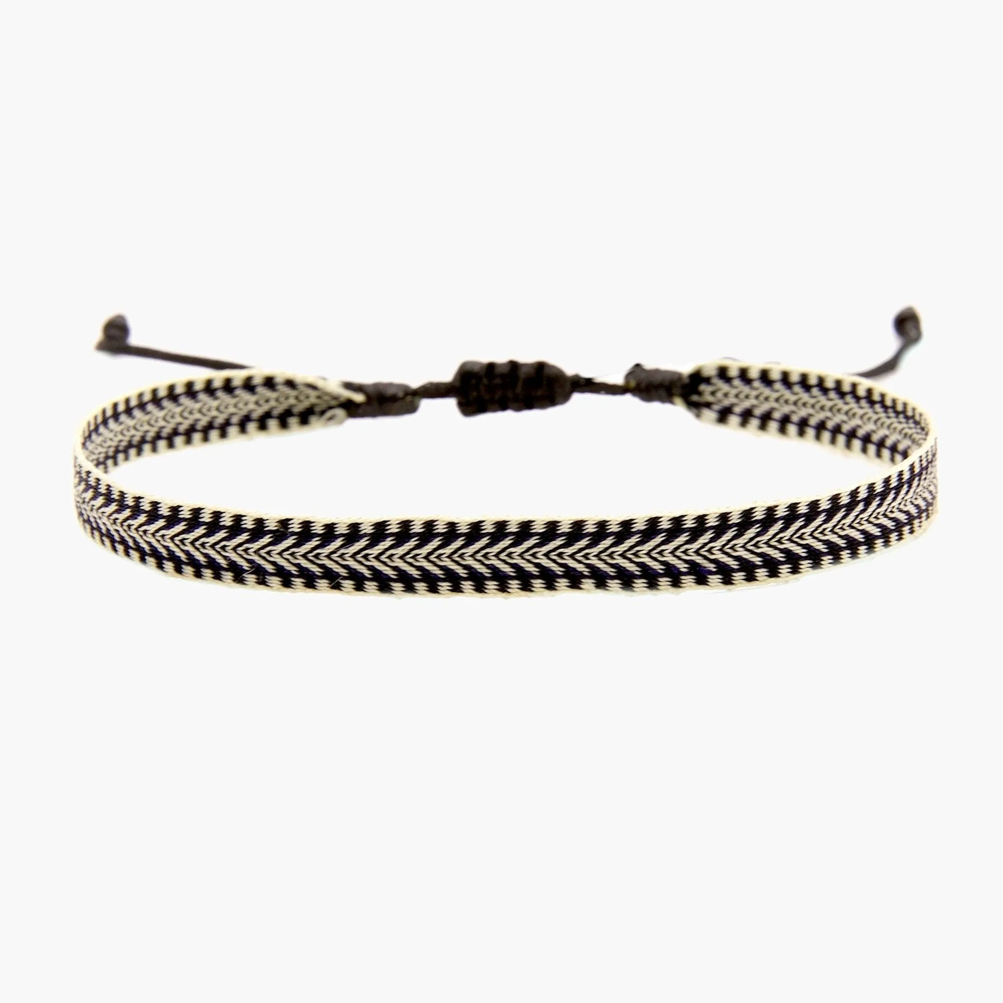 Handmade Purnama Bracelet (Black/Cream)