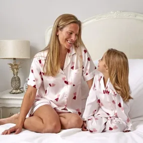 Heart Satin Ladies Pyjamas