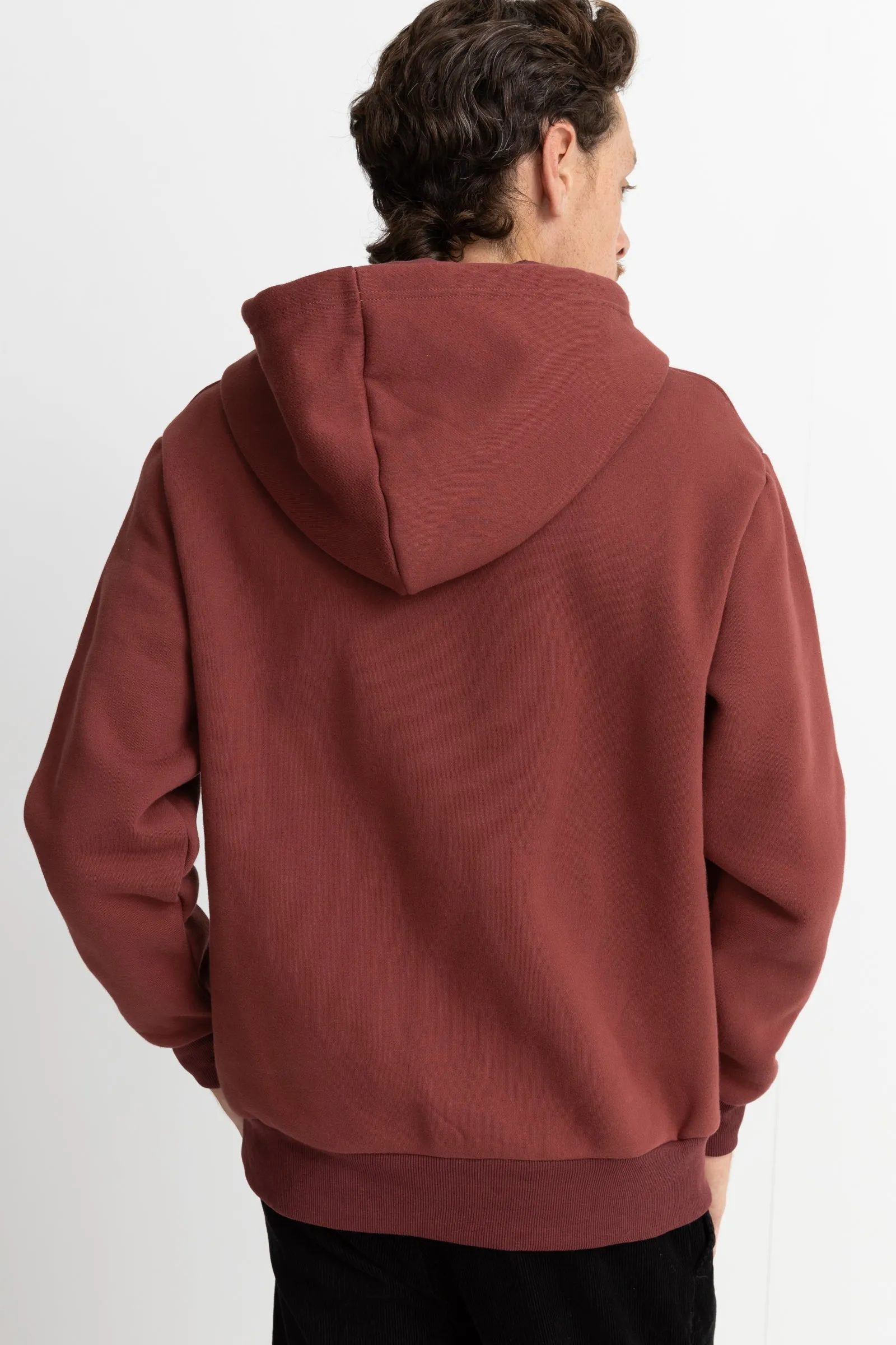 Heavyweight Fleece Hood Brick