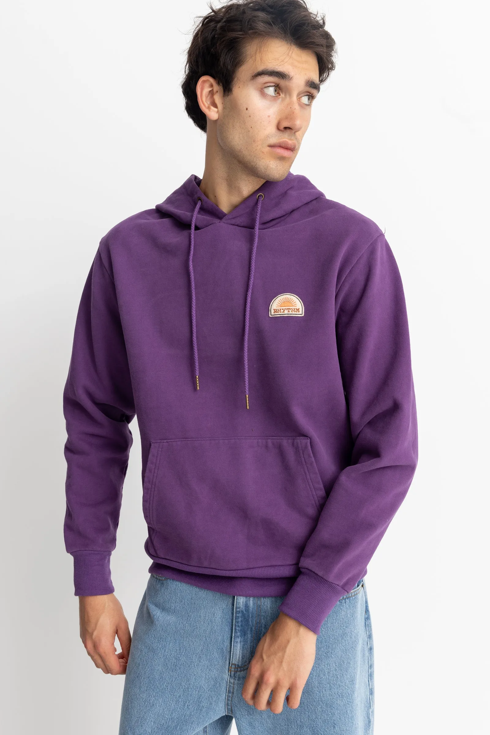 Heavyweight Fleece Hood Plum