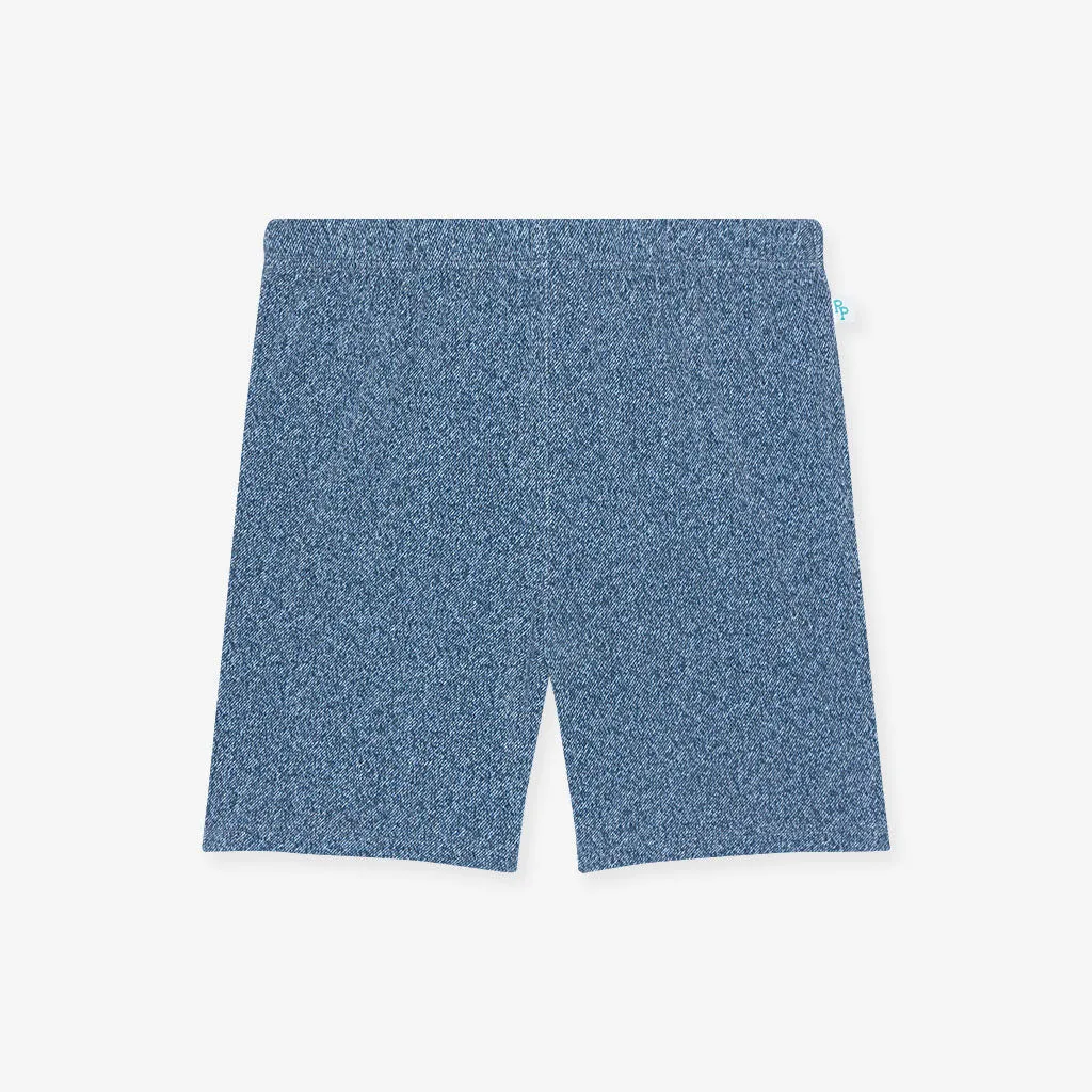 Indigo Denim Bike Shorts