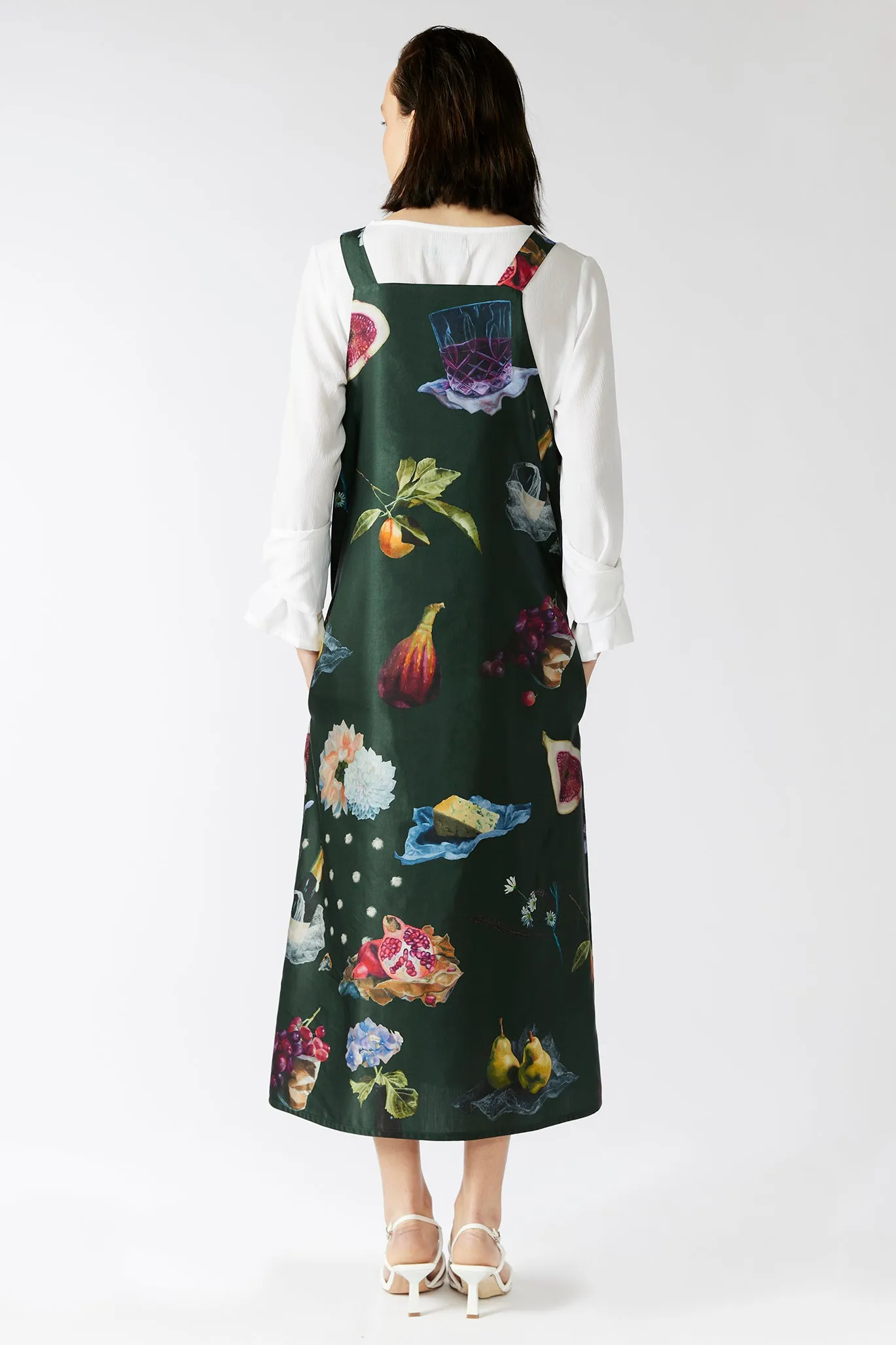 KEEGAN CLASSIC PINAFORE [ Cotton / Silk ~ Picnic Print ]