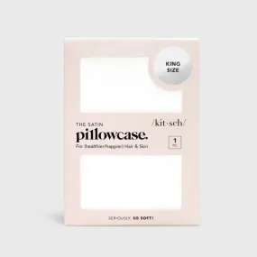 Kitsch Satin King Pillowcase - Ivory