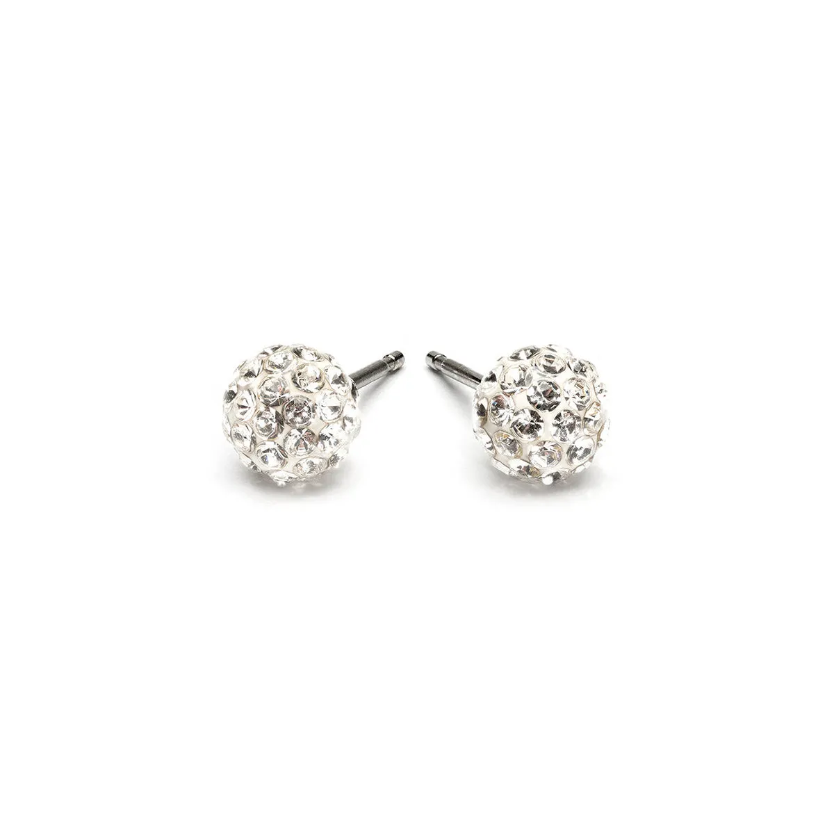 Medium Crystal Pave Earrings