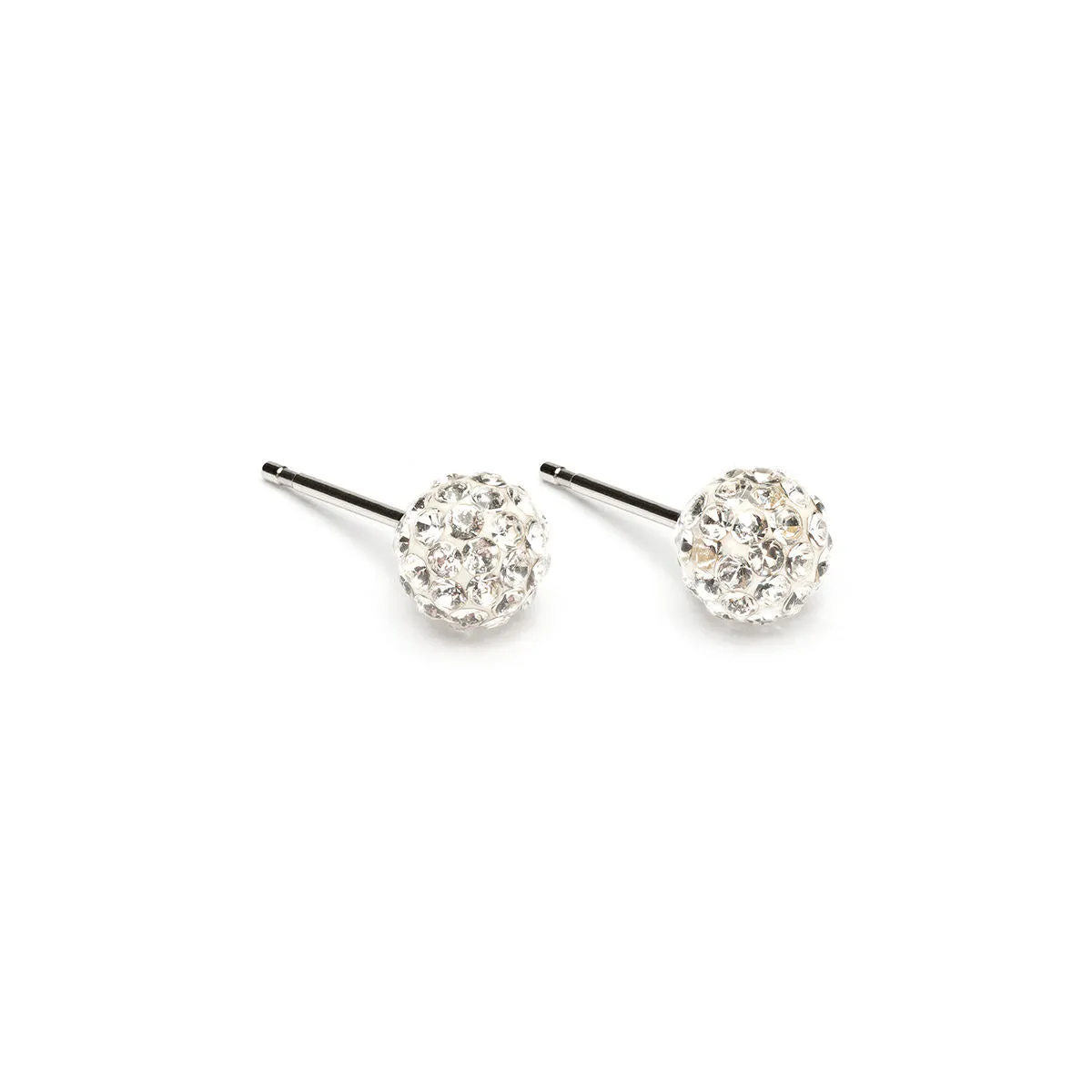 Medium Crystal Pave Earrings