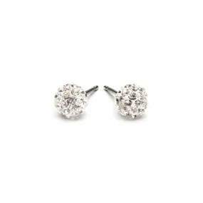 Medium Crystal Pave Earrings