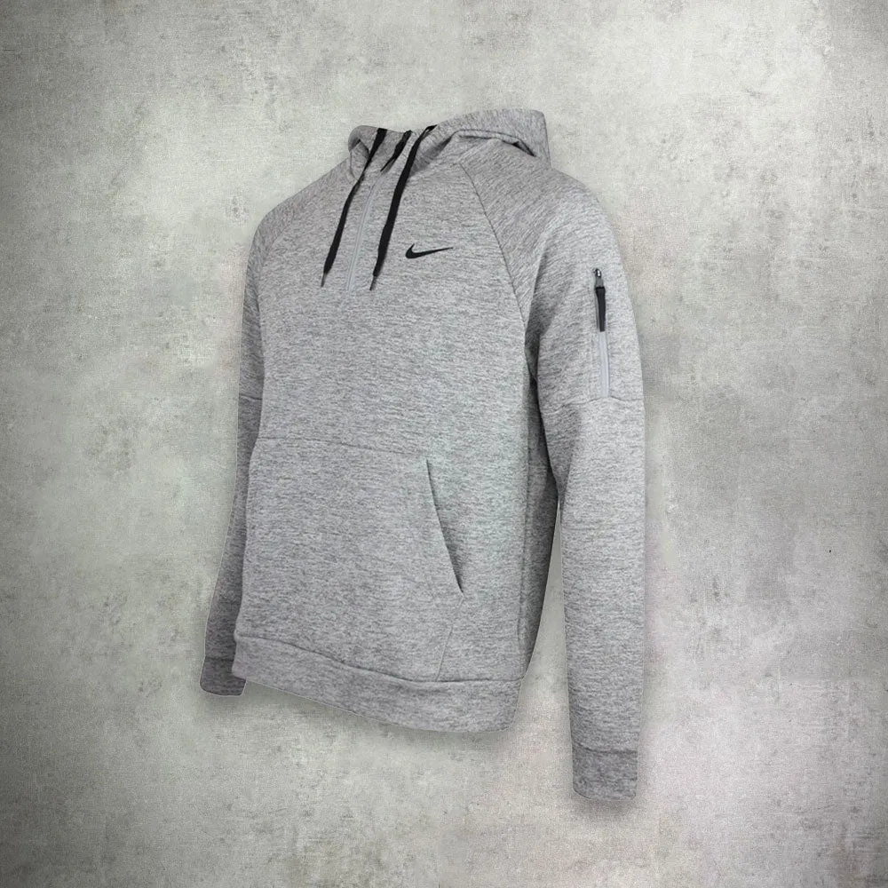 Nike Therma- FIT Full Zip Fitness Half Zip Grey