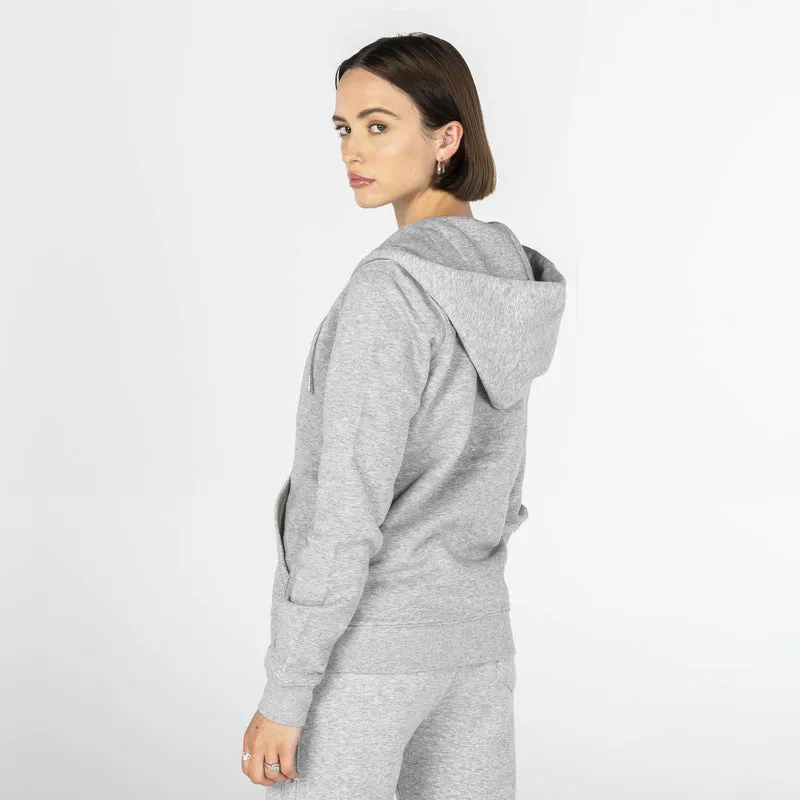 Organic Cotton Zip Up Hoodie | Grey