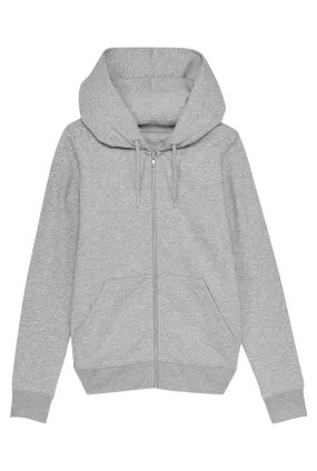 Organic Cotton Zip Up Hoodie | Grey