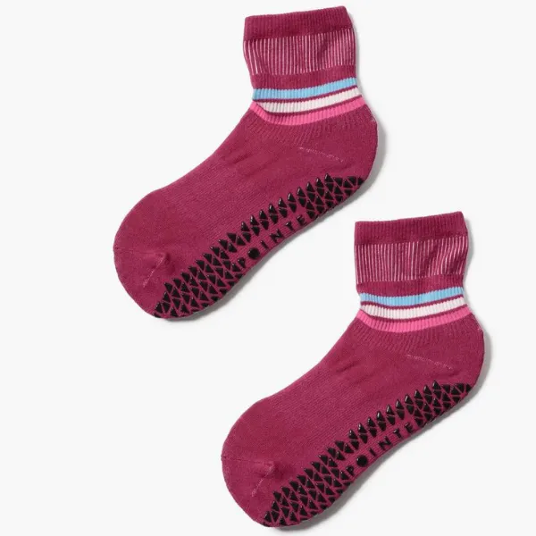 Phoebe Ankle Grip Sock (Barre & Pilates Socks)