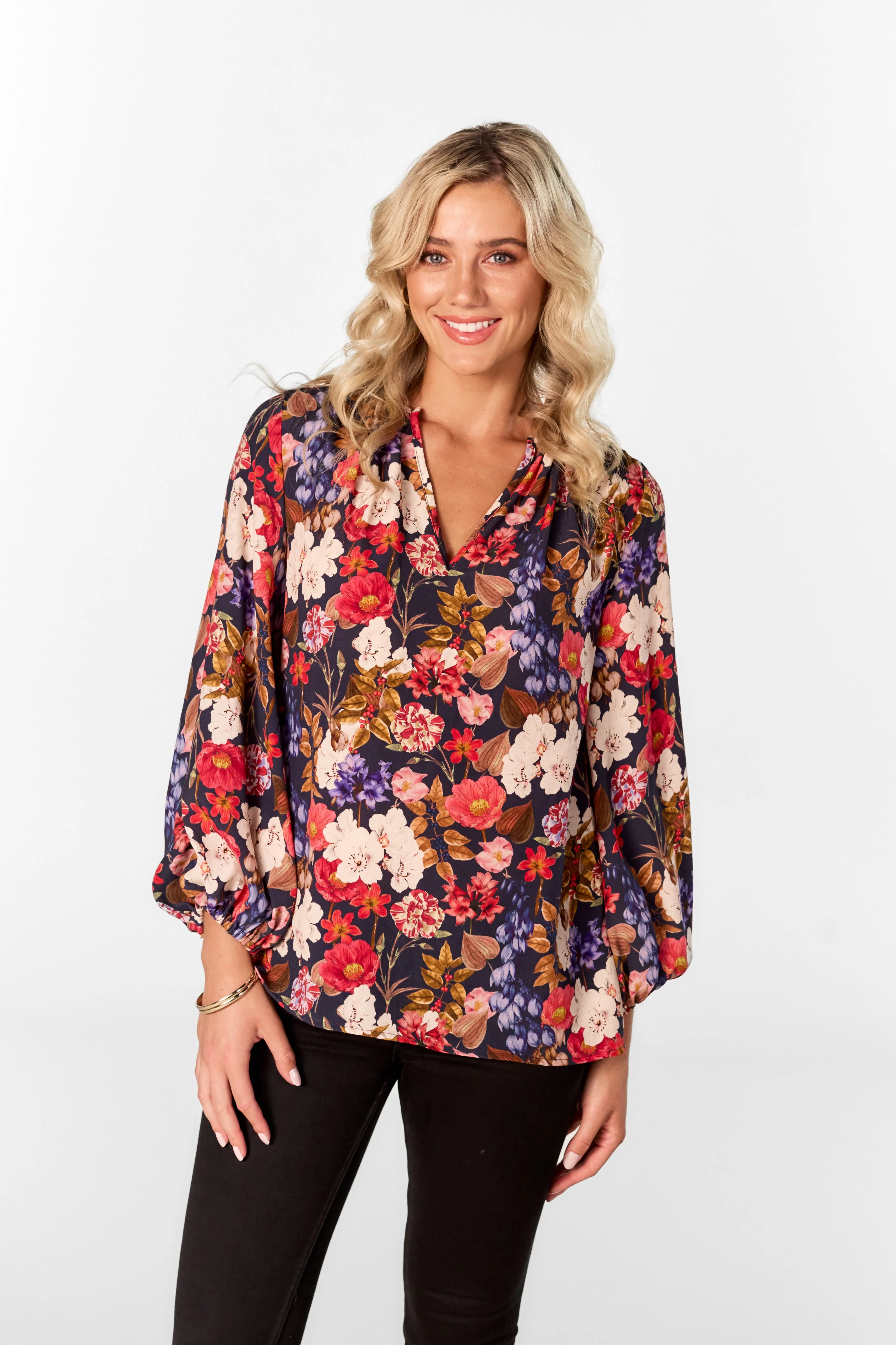 Positano Balloon Sleeve Top