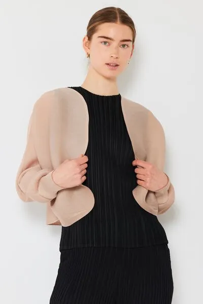 Puff Sleeve Bolero Cardigan