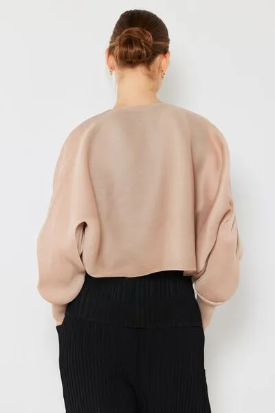 Puff Sleeve Bolero Cardigan