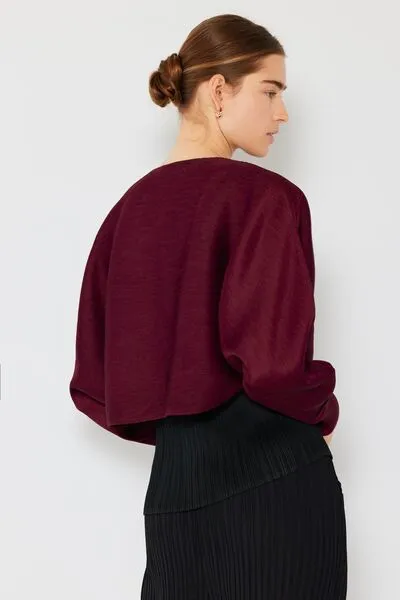 Puff Sleeve Bolero Cardigan