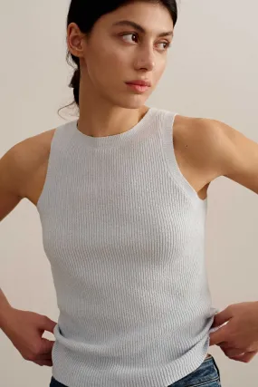 Ribbed Bouclé Tank