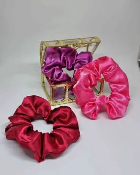 Scrunchies Box Satinado Roses