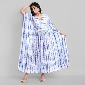 Shibori Print Cotton Kaftan