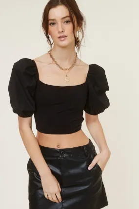 Talia top, black