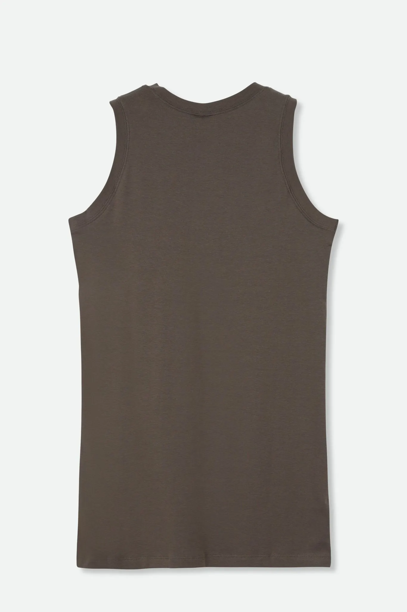 TUNIC LENGTH MUSCLE TANK IN PIMA COTTON STRETCH