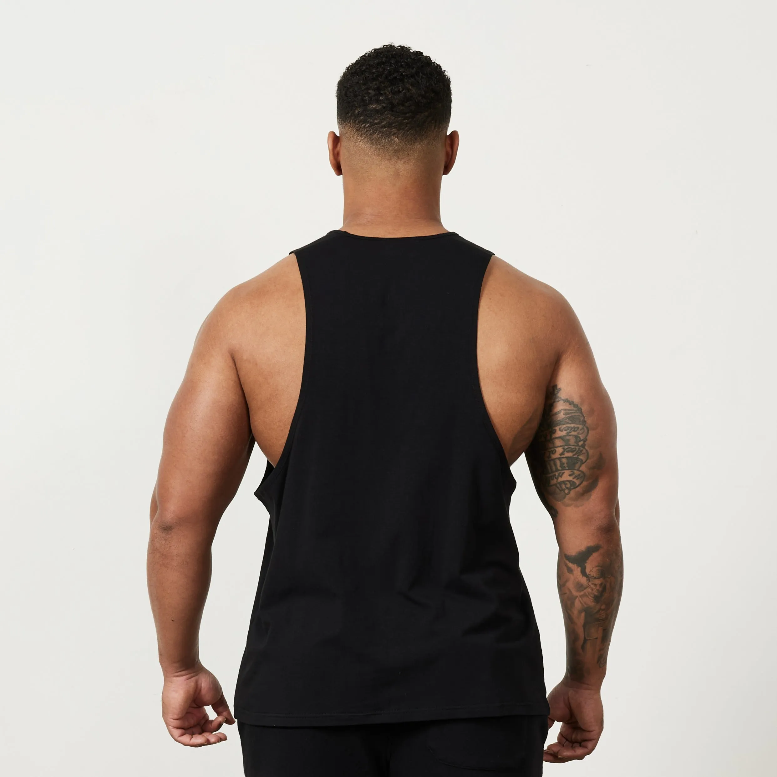 Vanquish VQFIT Distressed Print Black Tank