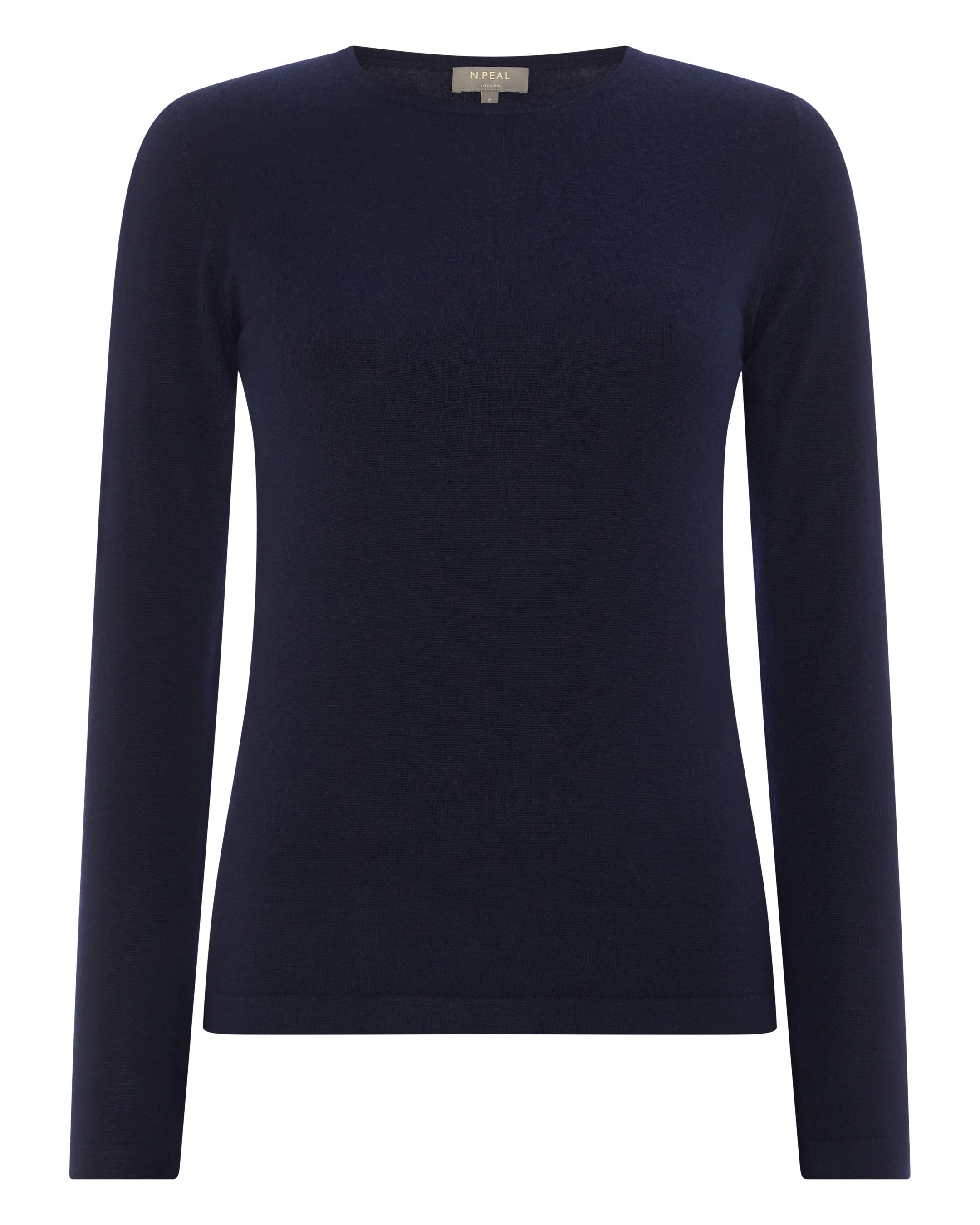 Women's Eden Superfine Cashmere Round Neck Top Navy Blue