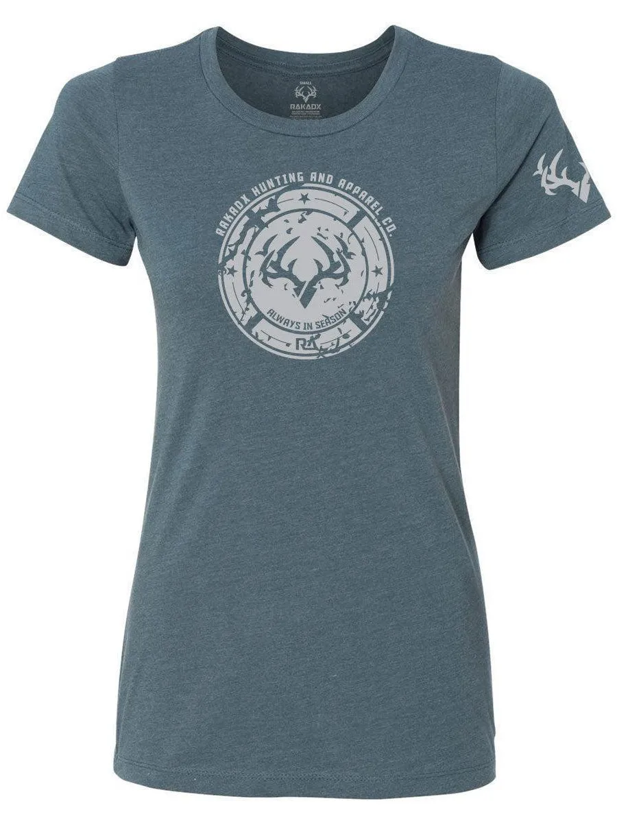 Womens Rak Logo Shield Graphic Shirt - Clearance