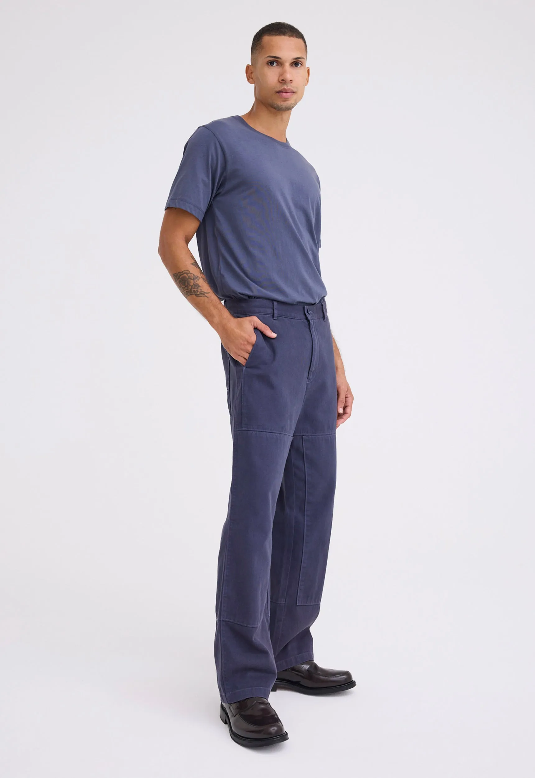 Zane Cotton Denim Pant - Sly Blue